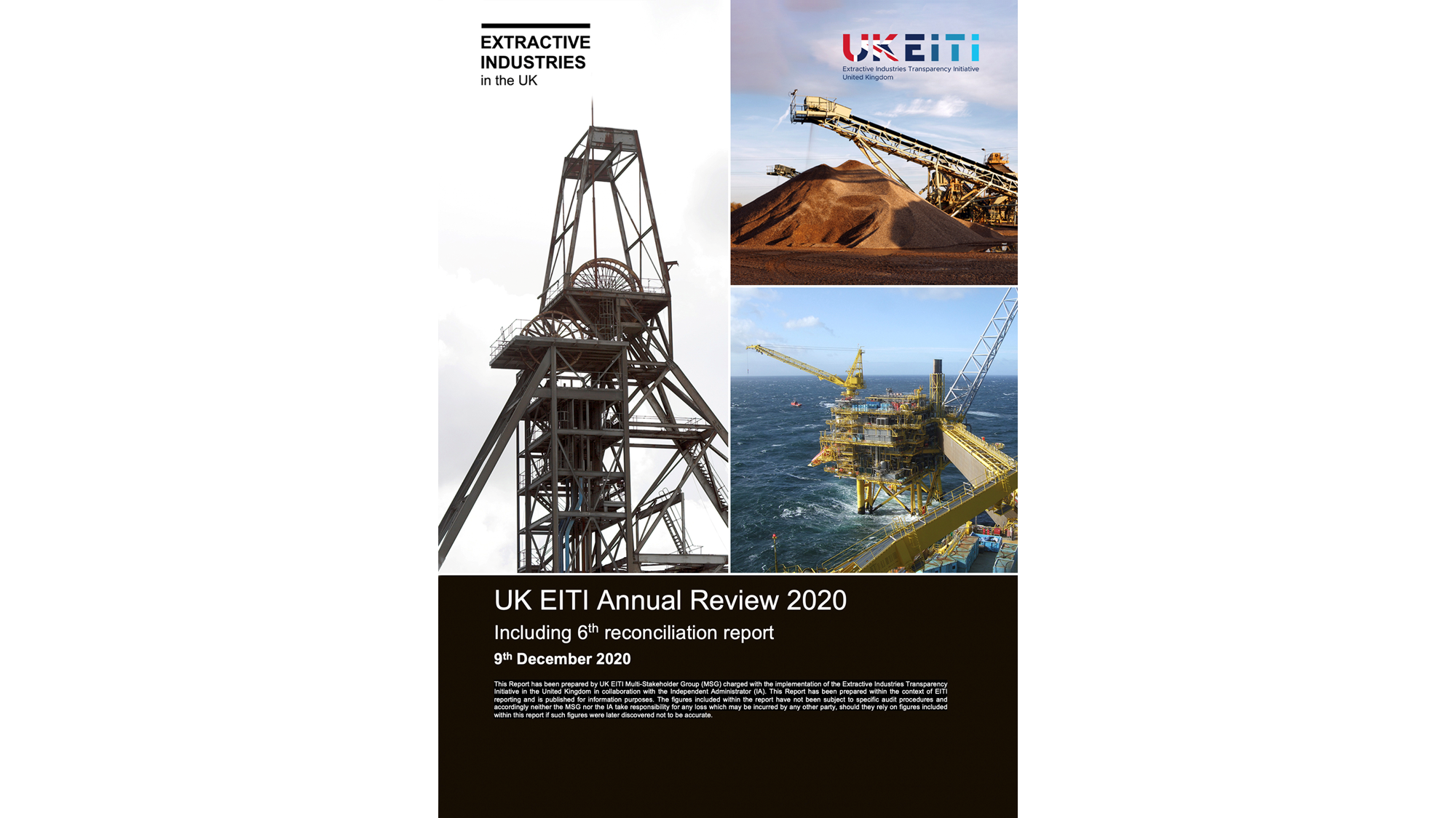 Cover of UK EITI Annual Review 2020 cover